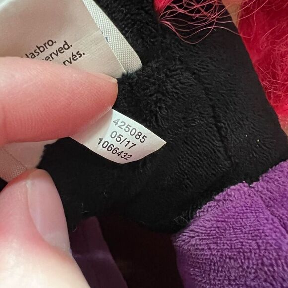 BUILD-A-BEAR Tempest Shadow Plush 16” MY LITTLE PONY Movie Purple Black 2017 - Picture 10 of 15